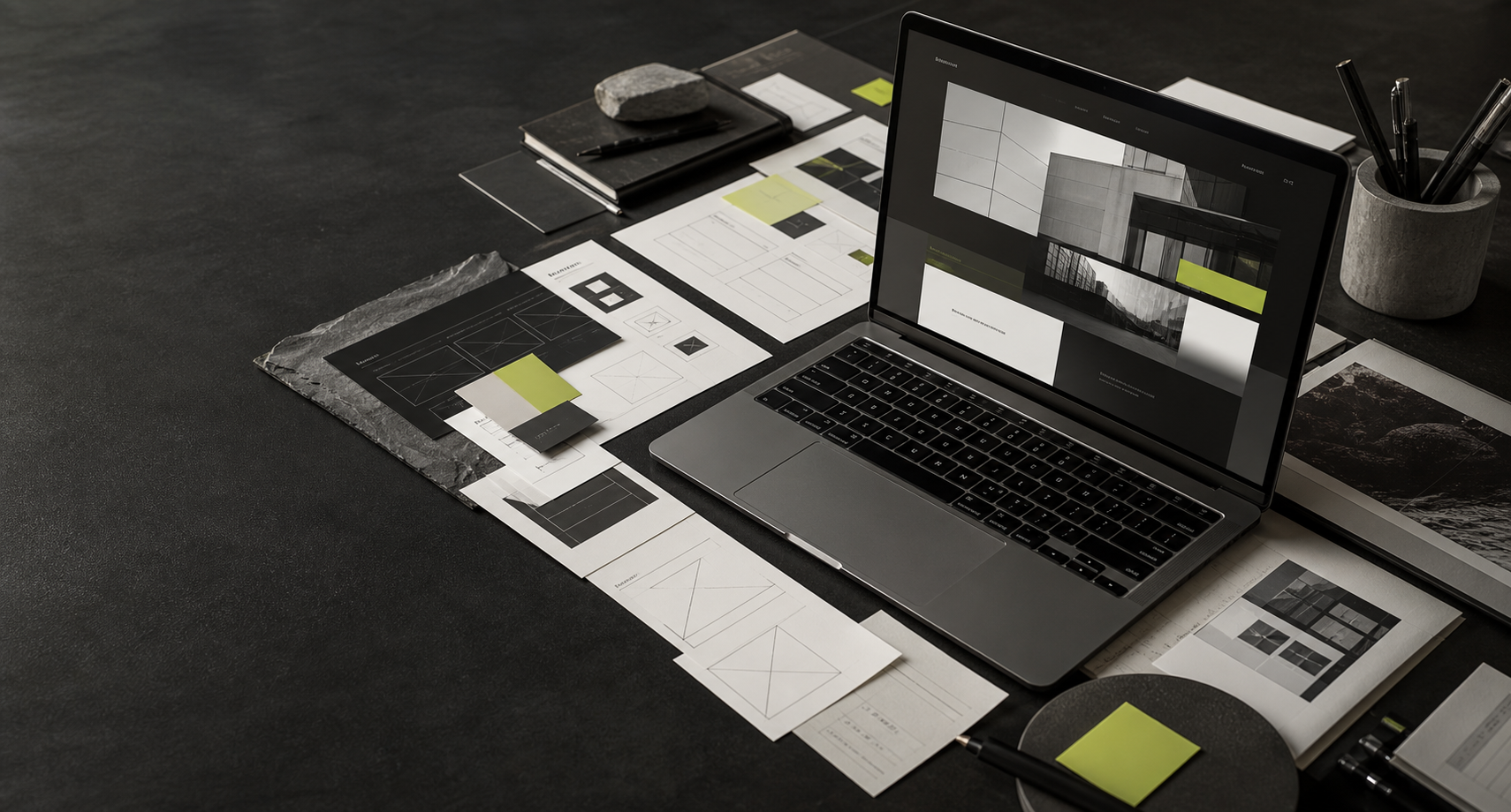 Strategy workspace with interface planning boards